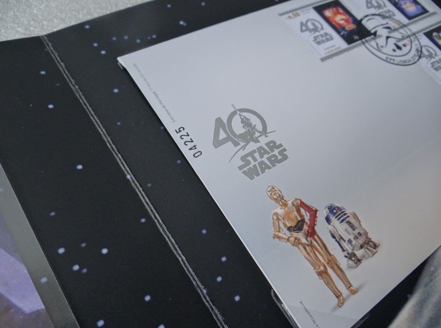 Set de Selos + Envelope (Star Wars 40 anos) LIMITADO
