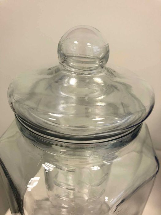 Dispensador de bebidas em vidro, c/ torneira e tampa - NOVO