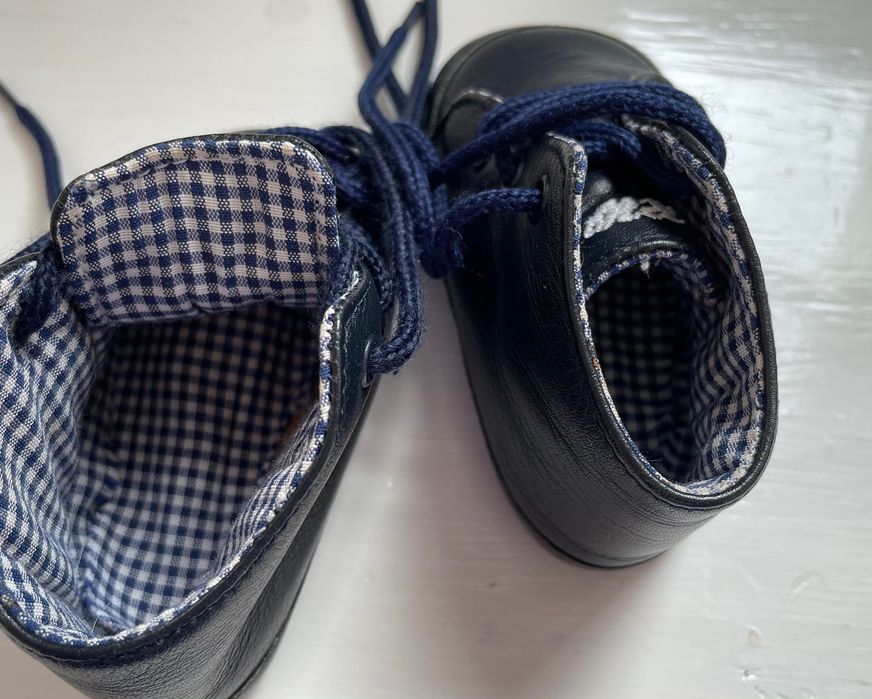 Sapatinhos de bebé River Woods, pele e algodão