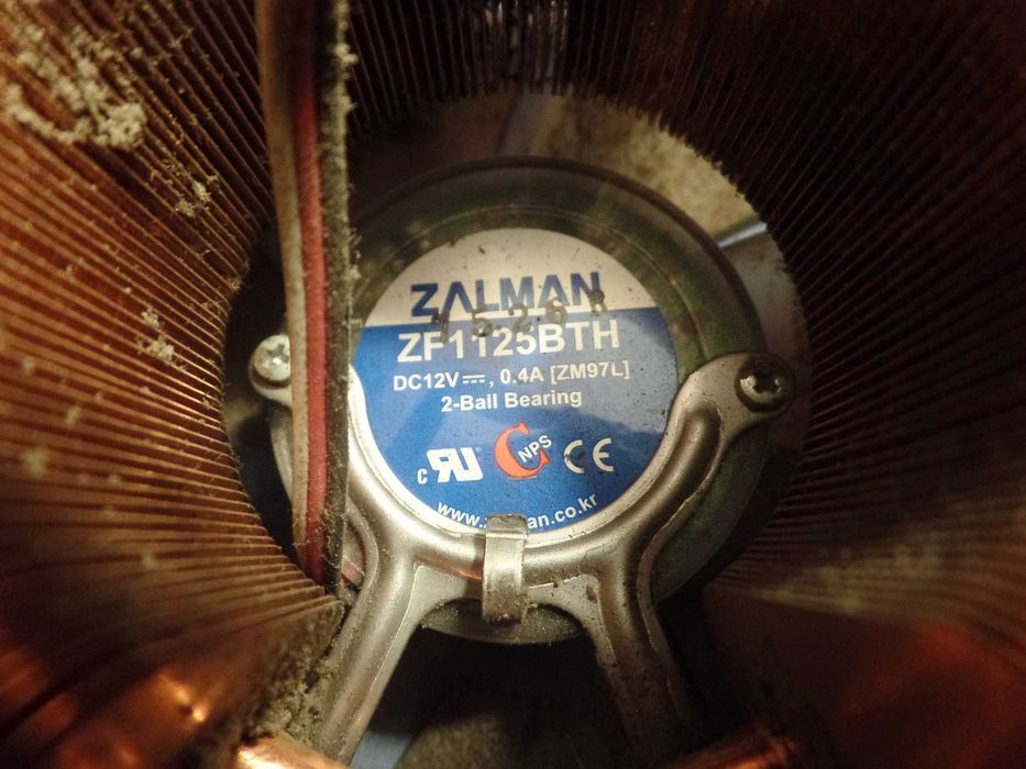 Cooler de CPU Zalman ZF1125BTH em Cobre e Níquel64751447709185122