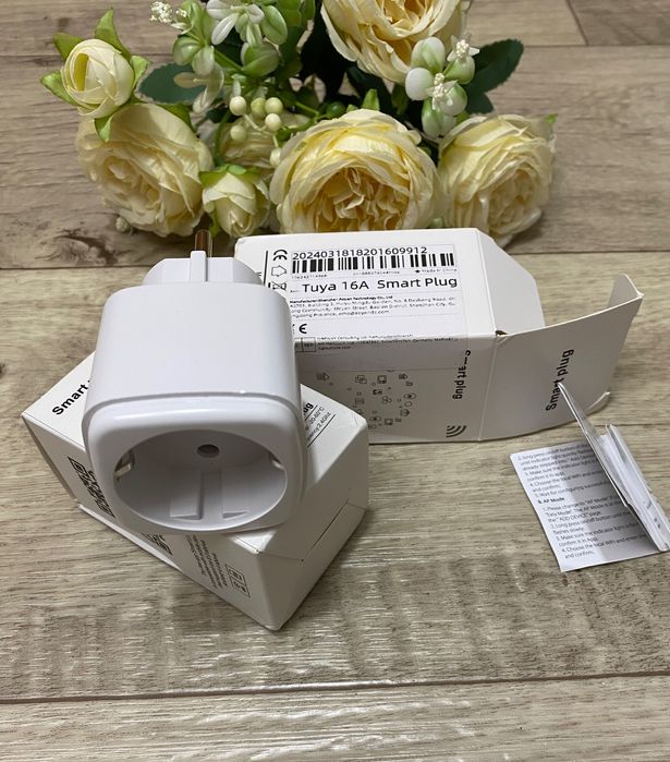 Розумна Смарт розетка Wi-Fi Smart Plug, 16А