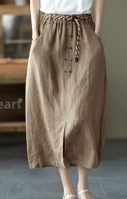 Літня лляна спідниця НОВА