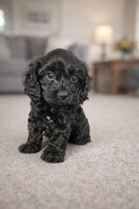 Suczka cavapoo czarna