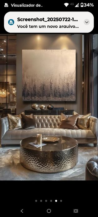 Quadro pintado a mão 100×100