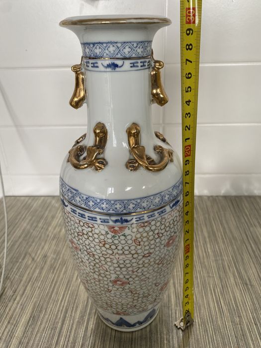 Vaso de porcelana china antigo