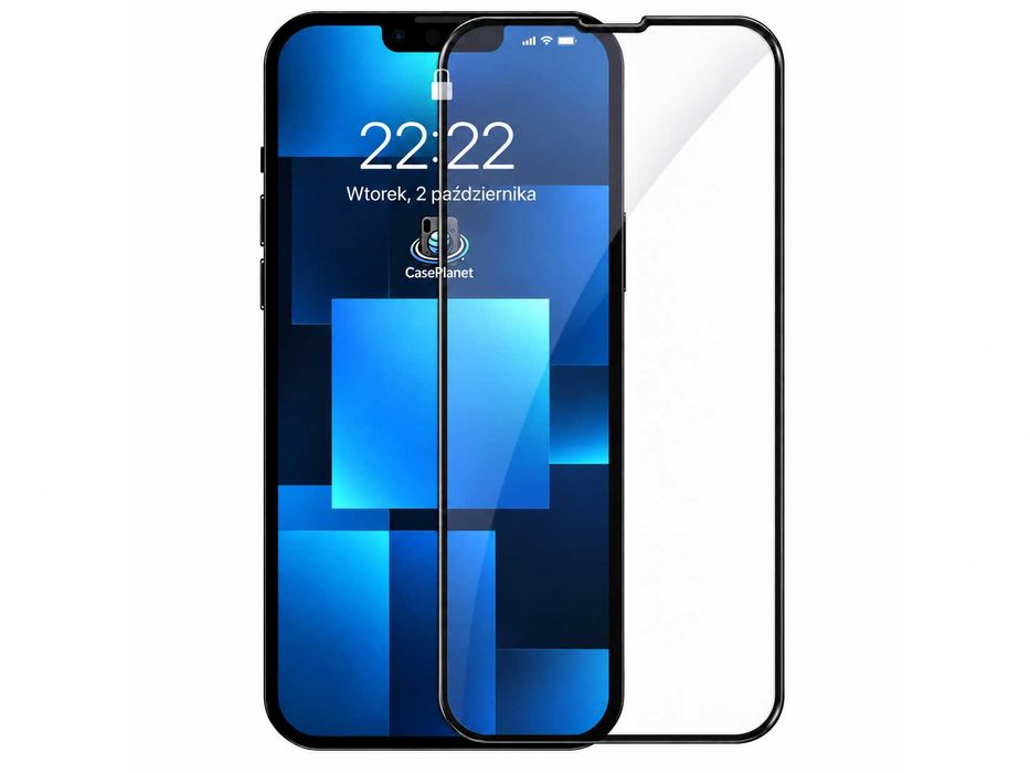 Szkło hartowane CasePlanet 9H & 9D do Apple iPhone od X do 18 Pro Max