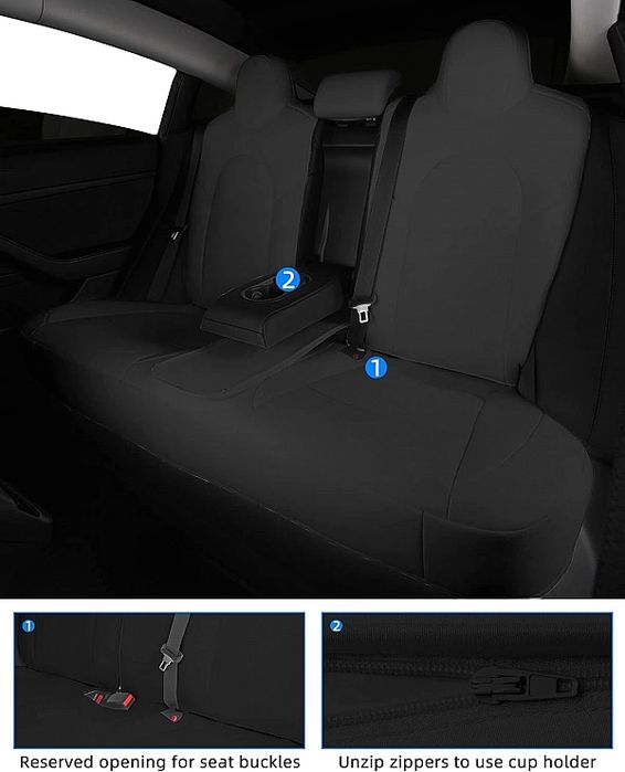 Pokrowce Samochodowe Na Siedzenia Do Tesla Model 3/2017, 2023 Toyoun