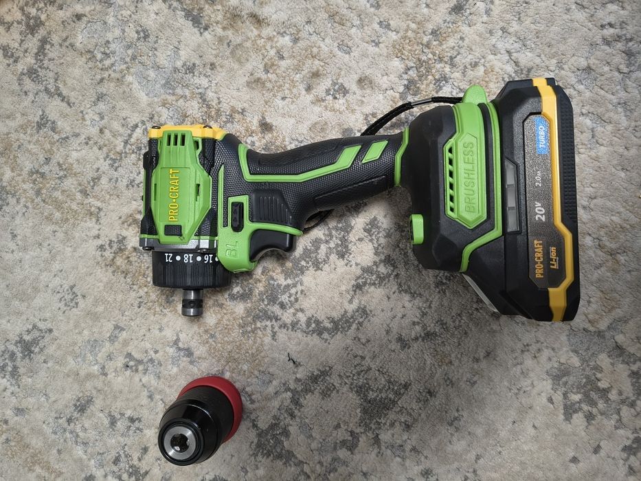 Шуруповерт Procraft PA18Pro DFR (з 1 АКБ 2Аг)