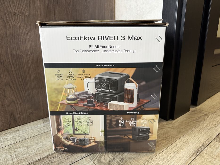 EcoFlow RIVER 3 Max зарядна станція + батарея