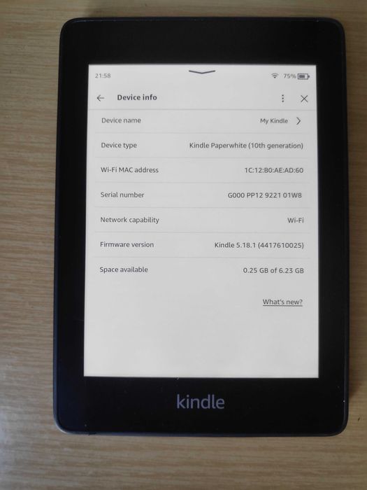 Kindle Paperwhite 4