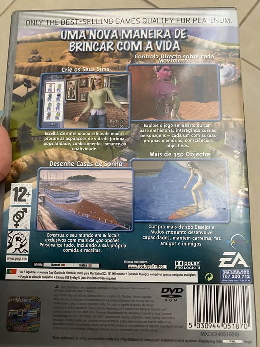 Jogo Sims 2 para a PlayStation2