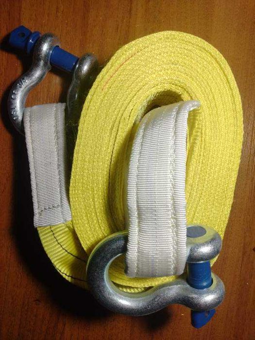 Буксировочный трос ремень-22,5т ЗиЛ, КАМАЗ, МАЗ, ДАФ  В НАЛИЧИИ