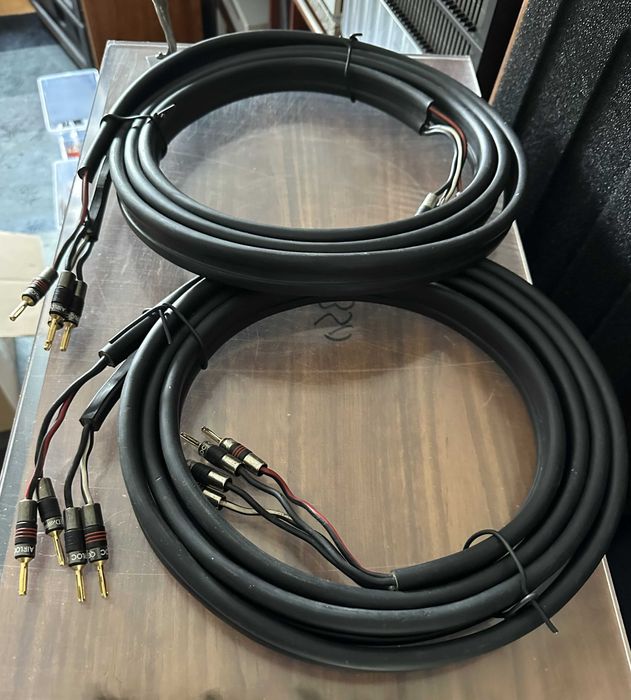 Linn K400 - speaker cables for bi-wiring with Qed Airlock connectors64283918512514122