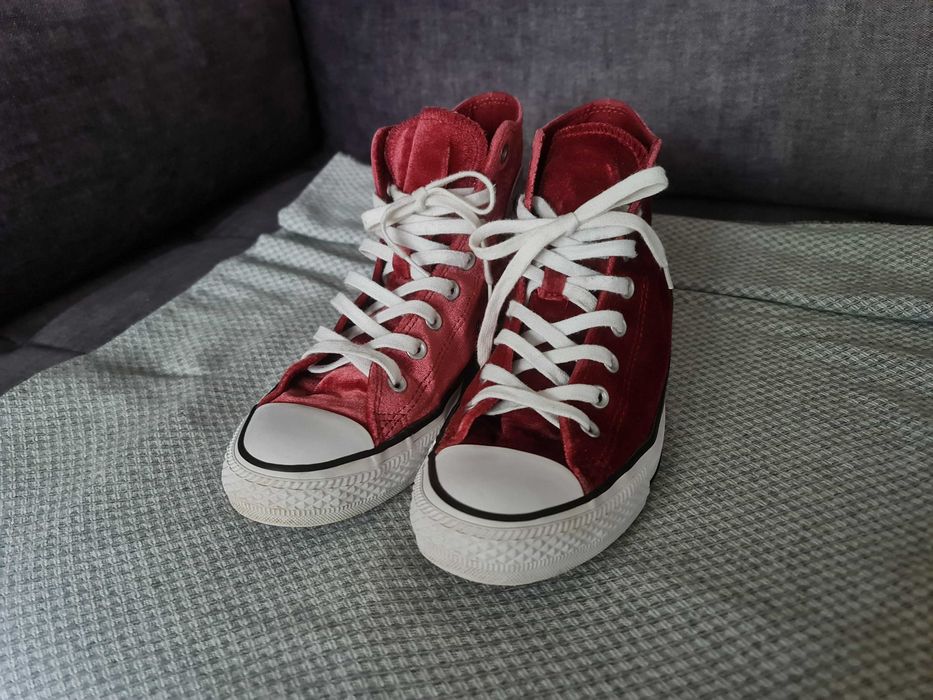 Trampki Converse Chuck Taylor All Star Velvet Hi Sneakers rozmiar 41 stan bardzo dobry