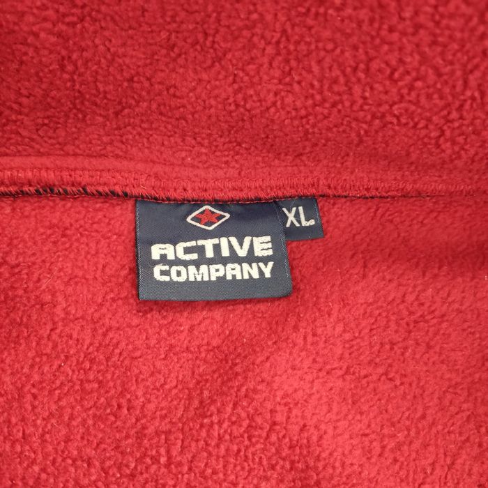 Fruit of the loom czerwona gruba bluza polar r. M