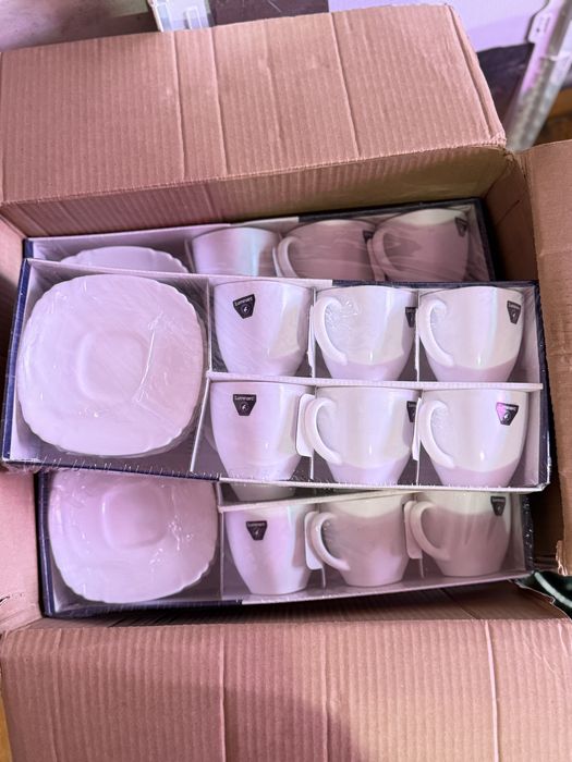 Набір чашок з блюдцями склокераміка Luminarc  220 мл, 6 шт