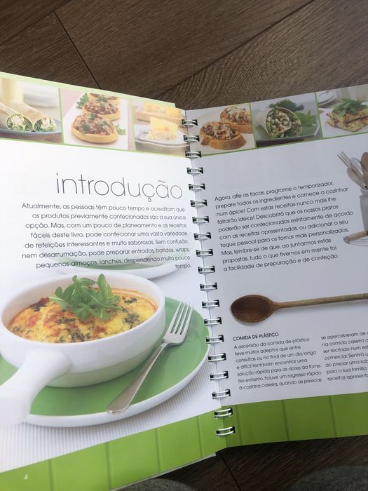 Livros receitas (“Na mesa em 20 minutos” e "Receitas para dois")