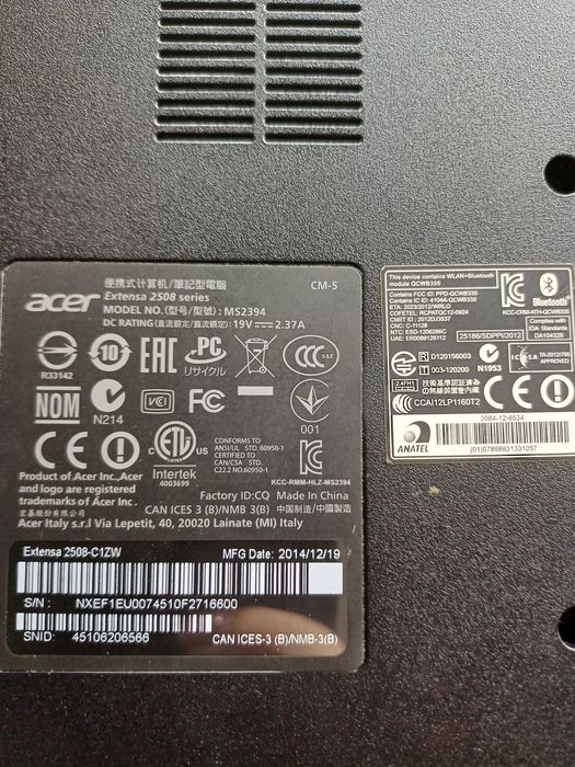 Ноутбук Acer extensa РАБОЧИЙ