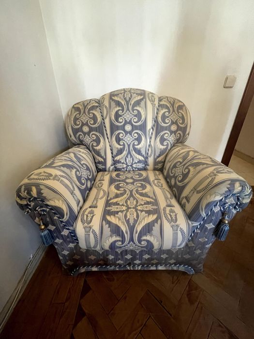 Sofá Cama + 2 Poltronas