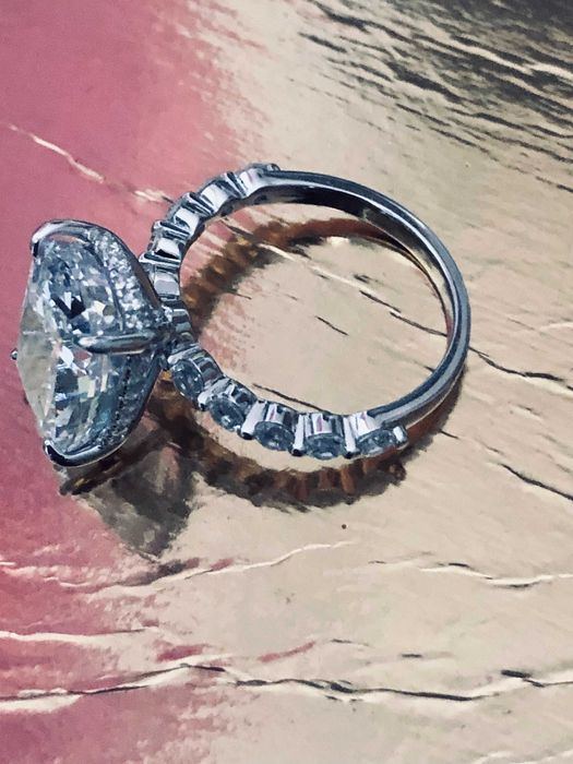 каблучка срібло Тайланд High carbon diamond