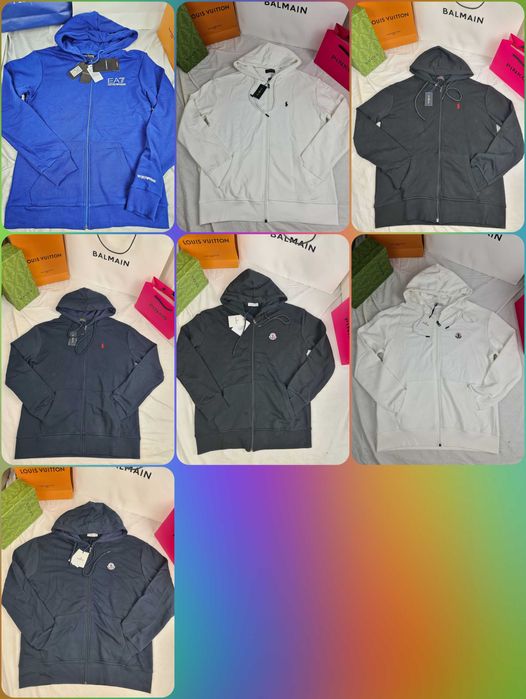 Bluza męska rozpinana kaptur ea7 maly znaczek Armani OUTLET