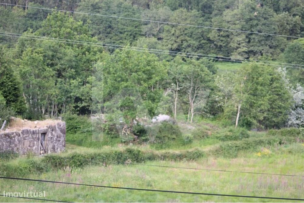 Terreno plano com PIP para construção com cerca de 2.000m2 e ruínas.