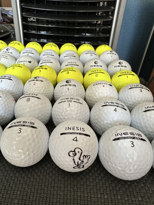 Lote 50 Bolas de Golfe Usadas (Inesis) - Excelente Estado / Treino