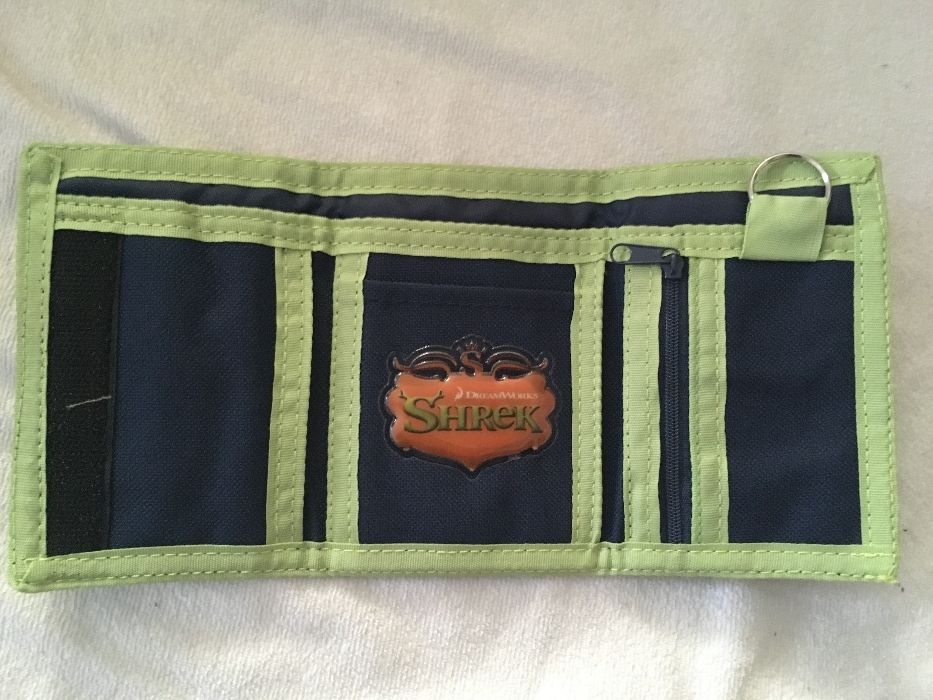 carteira de criança Shrek sem ter sido usada