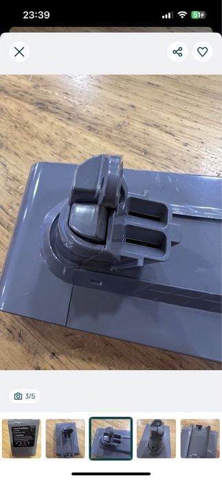 Bateria Dyson DC62 21.6 V 4.8Ah - NOVO