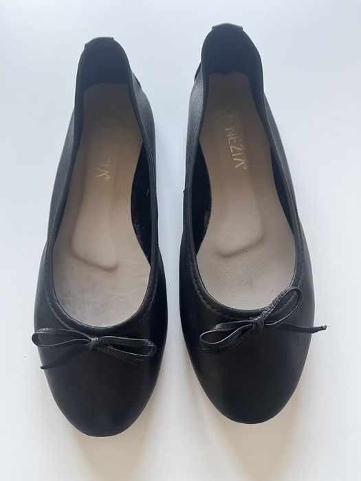Baleriny buty czarne Venezia