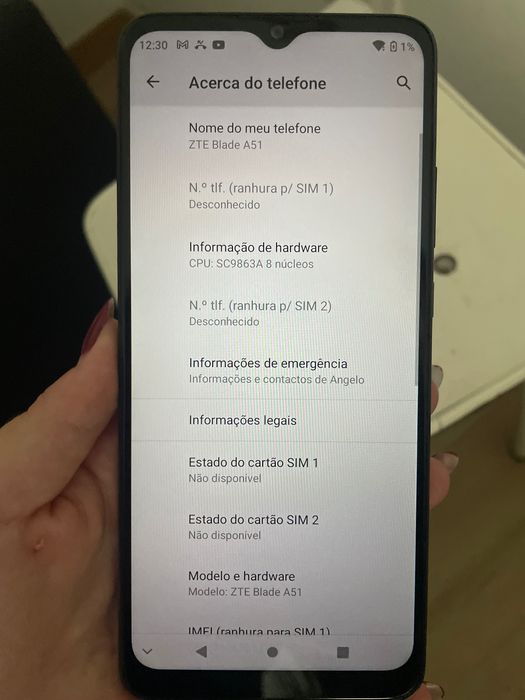 Telemóvel ZTE blade A51