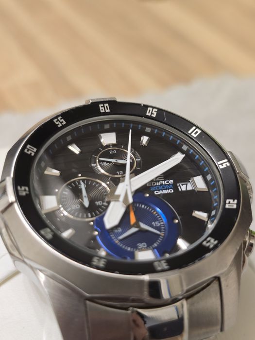 Zegarek Casio Edifice EFM-502 chronograf, stalowa bransoleta