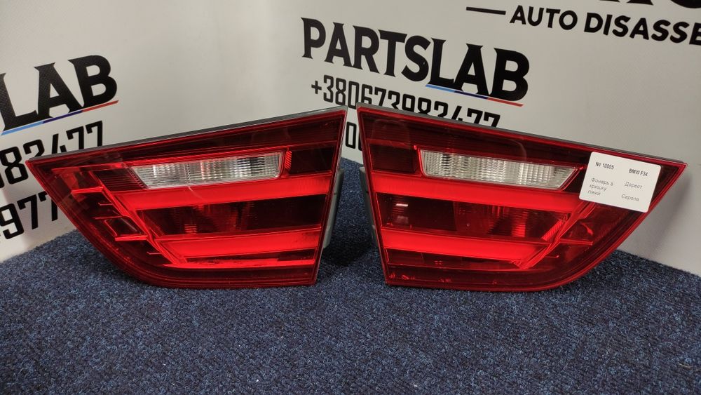 BMW 3 GT F34 Ф34 дорест фонари  стопи ліхтарі задні в кришку багажника