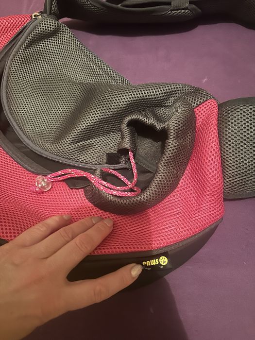 Сумка переноска слінг для собак та котів. Дуже, дуже класна.