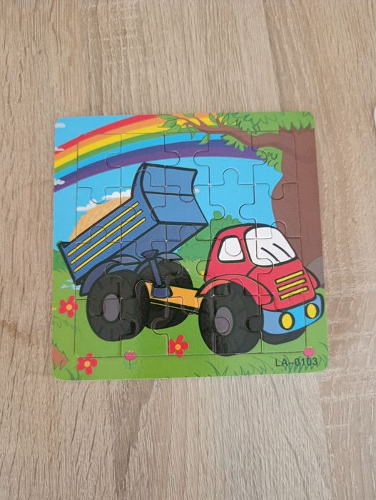 Дерев'яні пазли 20 деталей, комплект 2шт