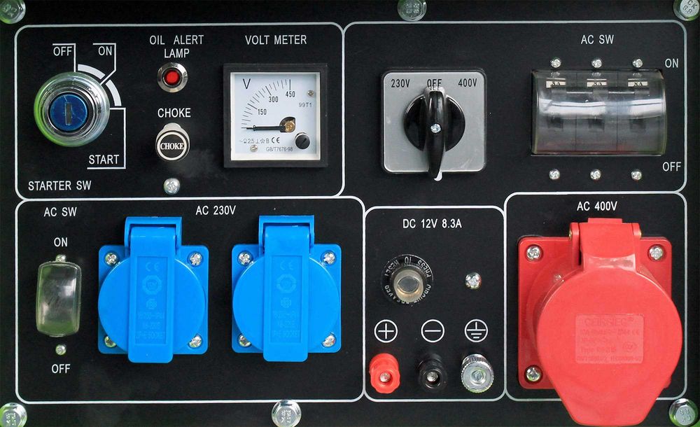 Generator Agregat Prądu AVR Diesel 6,25kVA 230/400V prądotwórczy 3faz