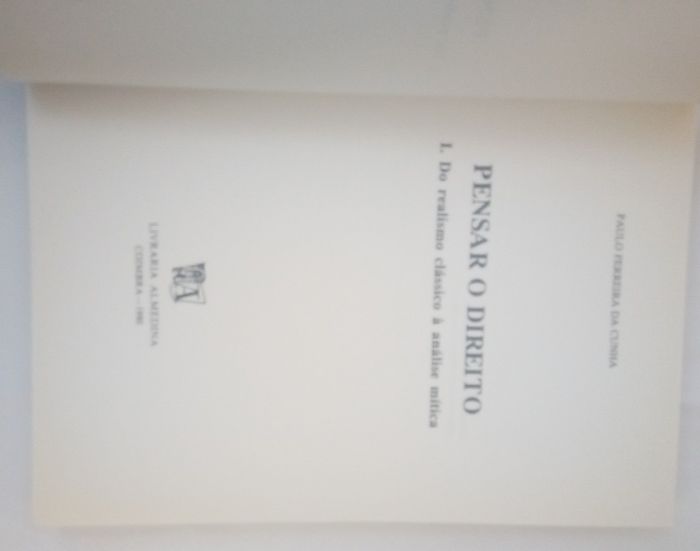 Pensar o Direito I, de Paulo Ferreira da Cunha