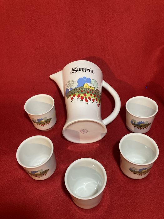 Sangria Pitcher Set, Porcelain