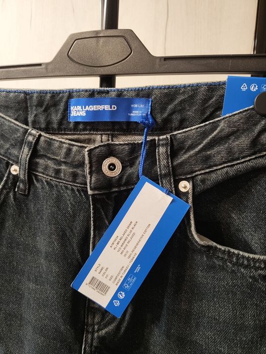 KARL LAGERFELD Жіночі темно-сині джинси KLJ MR RELAXED DENIM