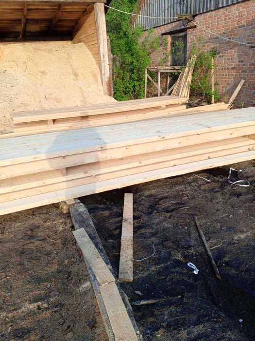 Брус (50*200, 50*150, 50*100) дошка, балка, стропила (сосна) 4-6метрів