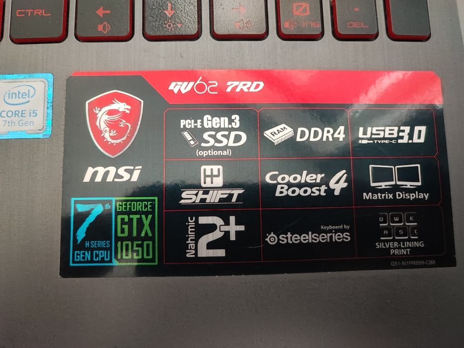 Laptop MSI GV 7RD