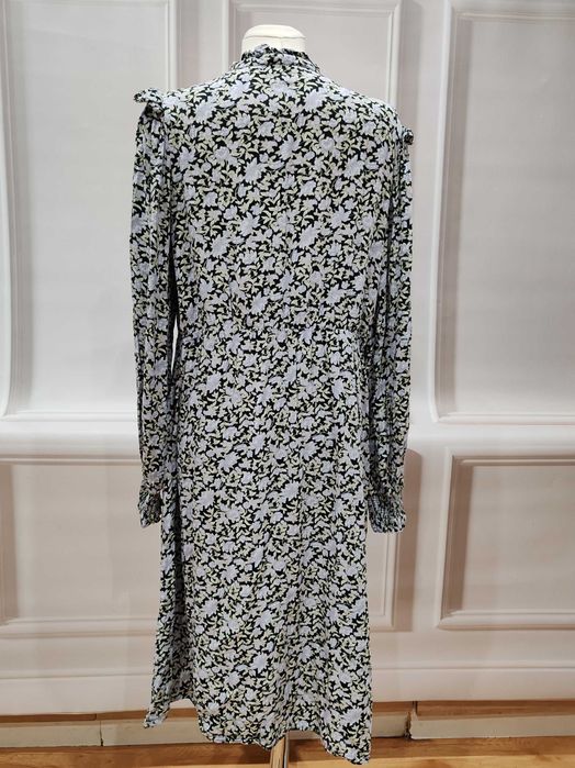 Piękna sukienka midi Ellos rozmiar 44/46 wiskoza kwiaty