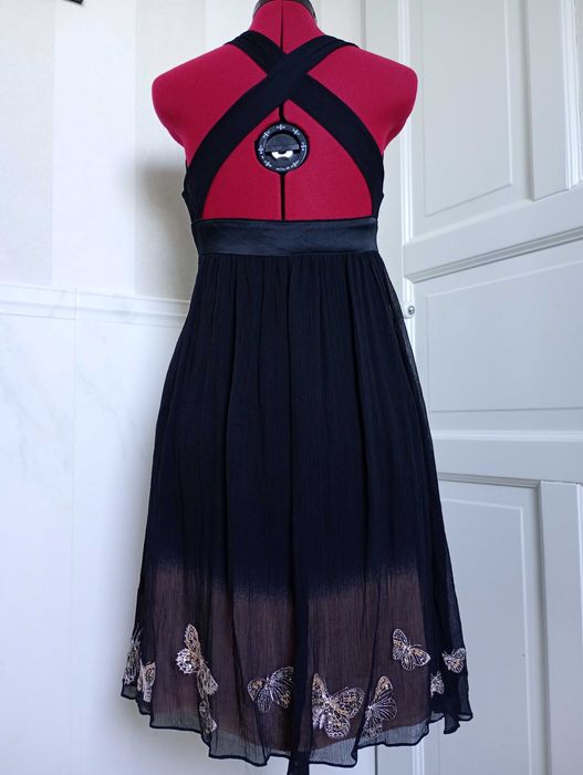 jedwabna sukienka rozmiar 36