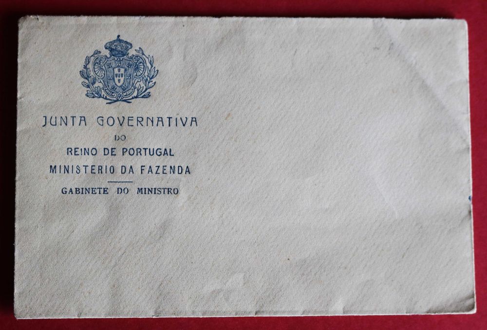 Monarquia do Norte 1919 envelope Gabinete Ministro Fazenda