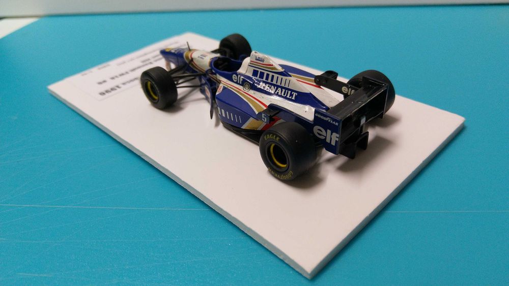 Williams Renault FW18 #5 D. Hill: Campeão Mundial Fórmula 1 1996 - Miniatura Onyx 1/43