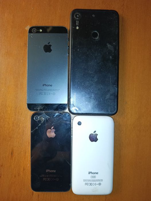 iPhone 5, iPhone 4, iPhone 3, Huawei 7a