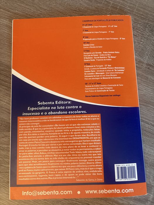 Livro de portugues Fernado Pessoa e heteronimos