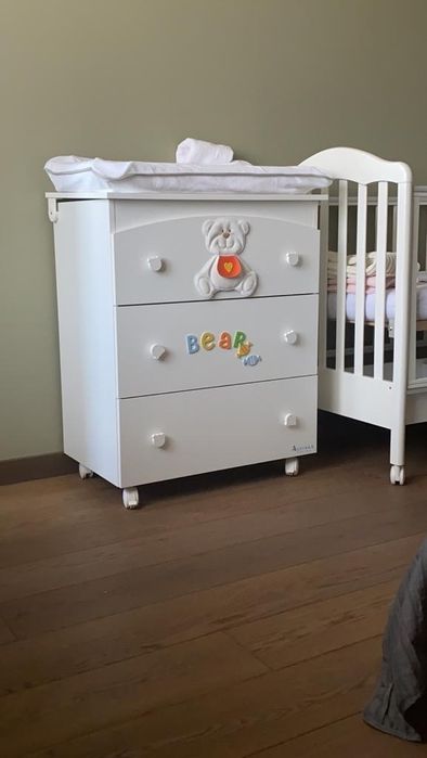 Дитячий пеленальний комод AZZURRA DESIGN  Fun White