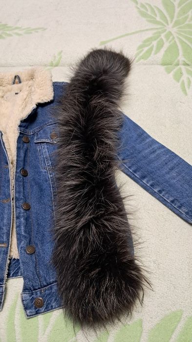 Хутро натуральне 70 см/ єнот/ комір на куртку