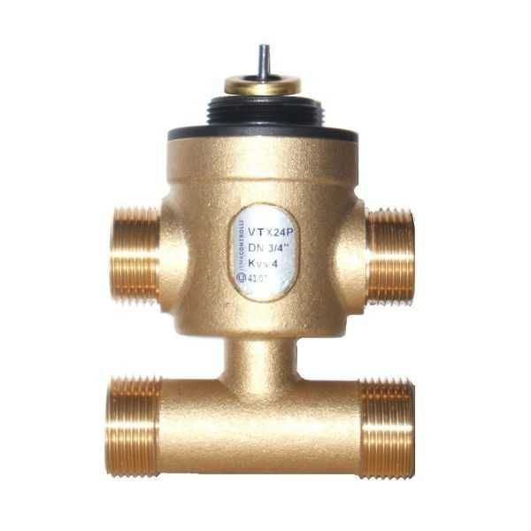 Zawór strefowy Micra VTX26P 3-drogowy 4-portowy 3/4" Kv=6,0 Controlli